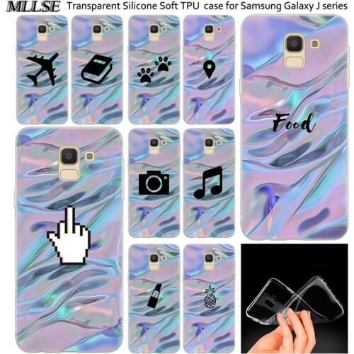 Hot rainbow iridescent art Silicone Case For Samsung Galaxy J2Pro J4 J6 J8 2018 J3 J5 J7 2016 2017EU Prime CORE Plus