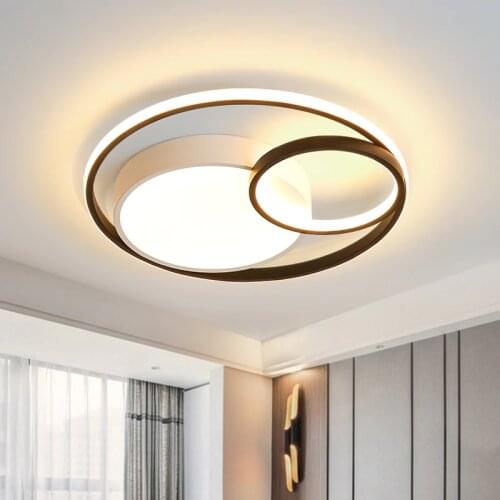 Modern Led Ceiling Chandelier Lights For Living room Bedroom Dining Study Room Luminaires Lamp Home Circle Lighting Fixtures