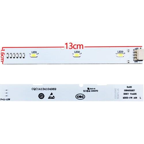 1Pcs Fridge LED Backlight strip lamp For Haier BCD-575WDBI 0064001827 Front-door Refrigerator freezer LED Lamp Bar Accessories
