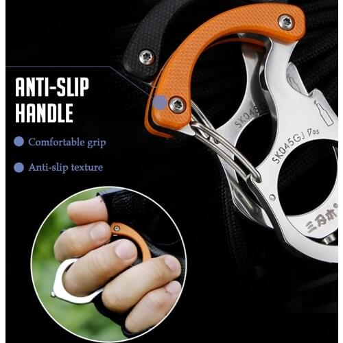 Outdoor Multi-tool Key Chain Ring Camping Survival Tool Carabiner Glass Breaker Camping Equipment Outdoor Tools outdoor survival