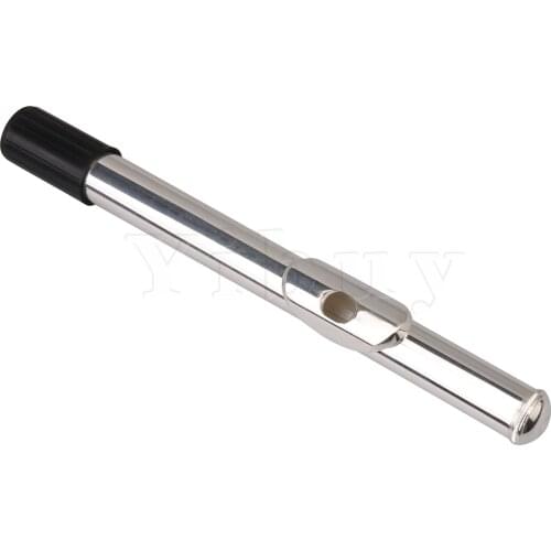 Yibuy Silver Straight Flutes Mouthpiece Joint Flute Head Joint for Beginner