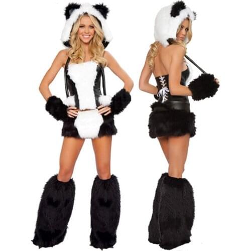 Deguisement Halloween Sexy Costumes For Women Animal Cosplay Stage Ropa Catwomen Fantasias Femininas Mini Skirt New ArrivalT1439