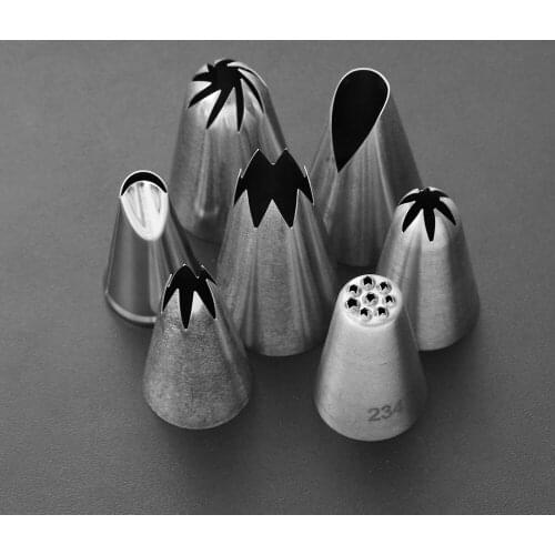 1PC Stainless Steel Seamless Welding Pastry Icing Nozzle Cupcake Cream Piping Cake Decorating Tip Home Kitchen DIY Accessory