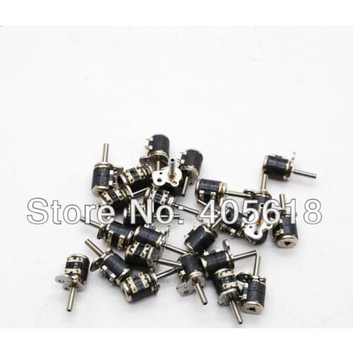 10PCS 4 Wire 2 Phase Mimi stepper motor micro stepper motor D6xH7mm with a small division bar free shipping