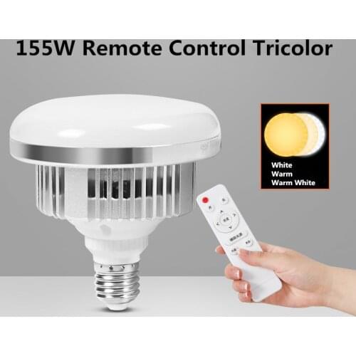 155W E27 Base Photography Lamp Fill Light Bulb High Bright Lighting For Professional Softbox Photographic Photos Video Studio