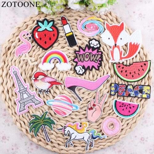 19Pcs High Quality Mixture Sell Cheap Embroidered Patches For Clothing Accessories Iron On Applique Patch For Clothes Stickers