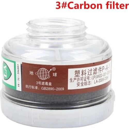 2/5 Pcs Of 3#4#7# Dust Mask Box Paint Spray Pesticide Respirator Replacement Leather Mask With Activated Carbon Filter