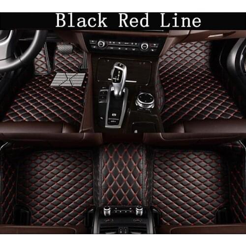 Car 3D Luxury Leather Car Floor Mats For 01-07 Toyota Sequoia 2001 2002 2003 2004 2005 2006 2007 EMS Free shipping