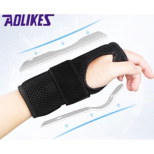 Aolikes Splint Sprain Arthritis Bracer Belt Carpal Tunnel Hand Wrist Support Brace Useful Breathable Mesh Bandage Wrist Protecto