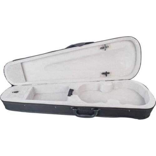 Violin Case Professional Triangular Shape Violin Hard Case -Silver Inside Violin Parts New