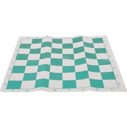 Man Made Leather PVC Portable Durable Chess Roll-up Chessboard Set Game Kids Gift Educational Toys For Travel Camp