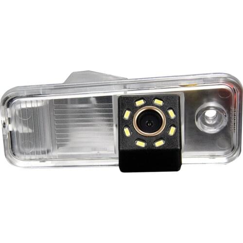 Misayaee Car Rear View Reverse Parking Camera Golden 8 LED for Hyundai Santa Fe IX25 2014 2015 Azera Carens Creta