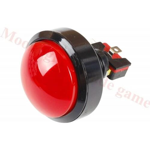 5PCS/Lot 60mm Round dome Momentary Push Button switch 12V Self-reset LED Illuminated with Microswitch for Arcade Game Machine