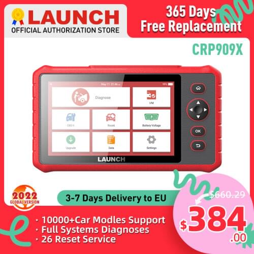 LAUNCH X431 CRP909X OBD2 Scanner Full System Code Reader wifi Diagnostic Tool OBD Automotive Tool TPMS IMMO Diagnostic Scanner