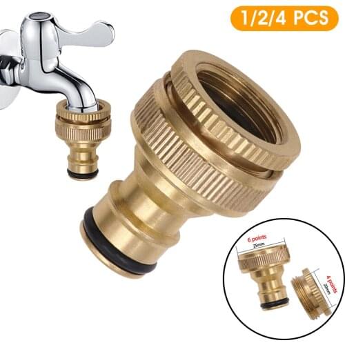 Brass Quick Connector 3/4" with 1/2" Adapter Garden Irrigation Connector Faucet Nozzle Adapter Car Wash Hose Water Gun Joints