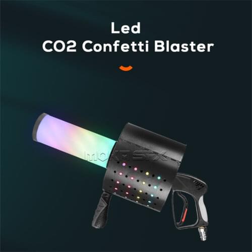 LED CO2 JET Party Confetti Gun 7 colors CO2 Confetti Launcher Cannon FX Stage Confetti Streamer Machine Wedding Confetti paper