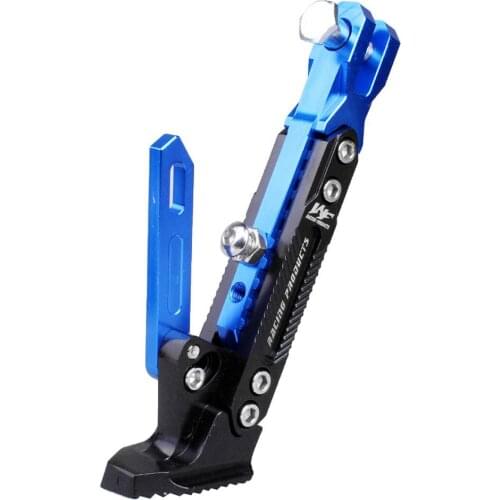 New Universal Adjustable Aluminum Alloy Motorcycle Foot Side Support Stand Kickstand