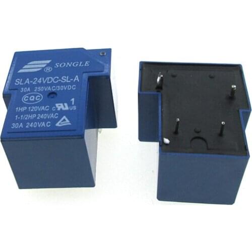 NEW relay SLA-24VDC-SL-A SLA-24VDC SLA24VDCSLA 24VDC DC24V 24V 30A 250VAC T90 DIP4 20PCS/LOT