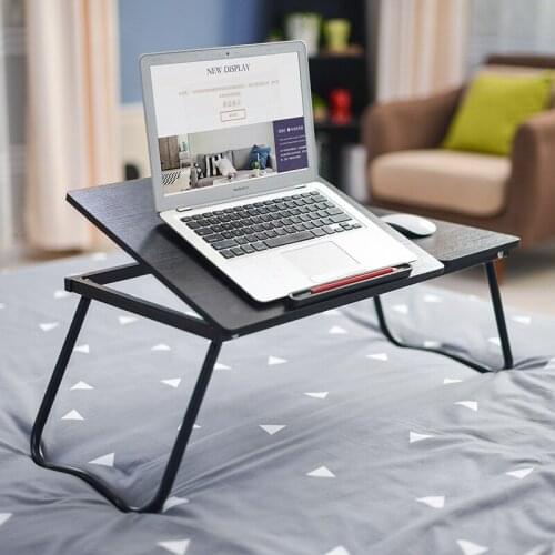 No Installation Portable Folding Tiltable Laptop Table Dormitory Artifact Lazy Bed Desk Multi-angle Adjustable 60/64*36 CM