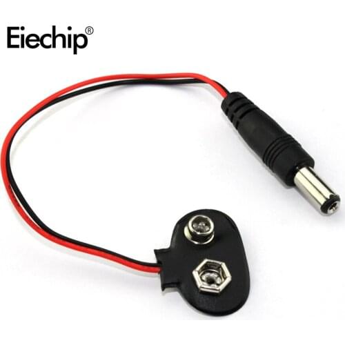 10pcs /lot 9V Battery Connector 9V battery clip for arduino in stock top quality
