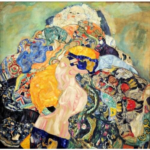 Handmade oil painting reproduction Baby by Gustav Klimt