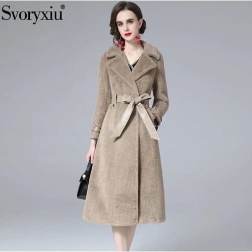 SVORYXIU Women's Coats With A Belt