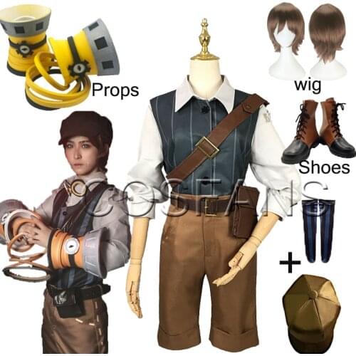 High Quality Identity V Cosplay Costume Unisex Man Female Mercenary Survivor Full Sets Cosplay Costume Naib Subedar With Hat wig