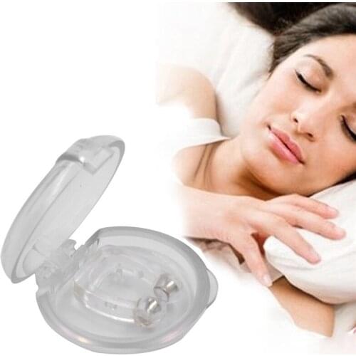 1 pcs Silicon Stop Snoring Nose Clip Anti Snore Stop Snoring Nose Clip Sleep Tray Sleeping Aid Apnea Guard Night Case