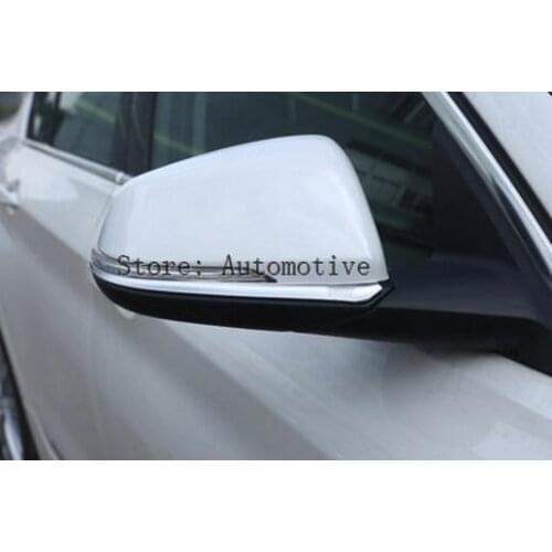 2pcs/set For BMW New X1 F48 1 2 series Active Tourer f45 f46 218i 16-17 ABS Matte Side Rearview Mirror Strips Trim Auto Parts