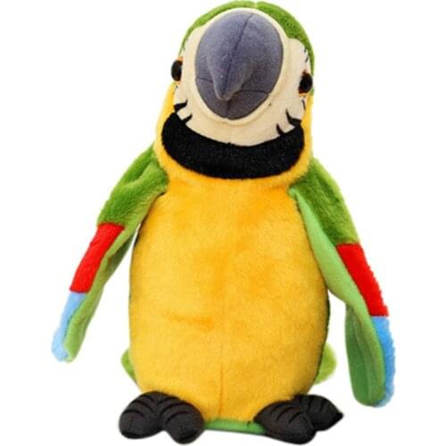 3x AAA battery (NOT included) Powered lectric Talking Parrot Pet Plush Toy Learn To Speak Record Educational Parrot Stuffed Toy