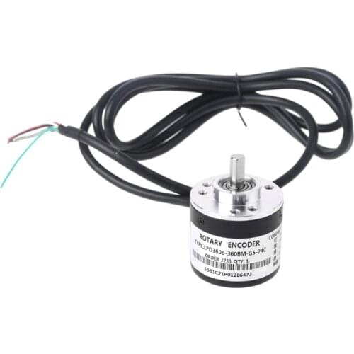 360P/R Incremental Rotary Encoder AB phase encoder 6mm Shaft W coupling New