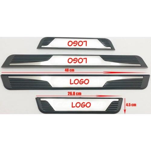 Stainless Steel For Toyota Corolla Altis Door Sill Trim Protectors Guard Cover Trim Car Styling 2014 15 16 2017 Accessories 4pcs