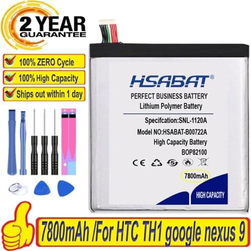 Top Brand 100% New 7800mAh BOP82100 Battery for HTC TH1 google nexus 9 tablet PC 8.9" Batteries