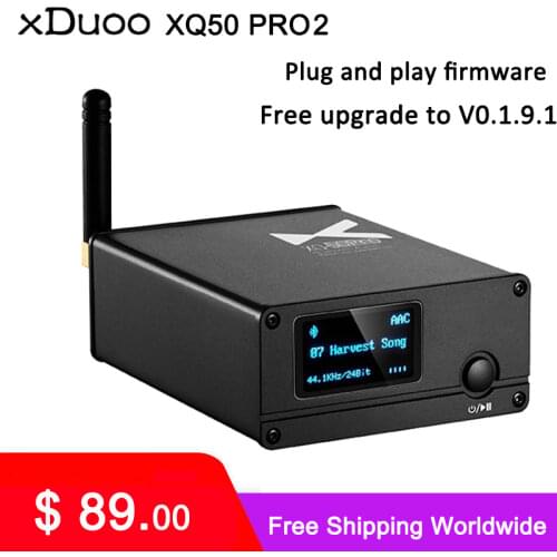 XDUOO XQ50 pro/ XQ-50 ES9018K2M USB DAC Buletooth 5.0 Audio Receiver Converter support aptX/SBC/AAC Rejuvenate your DAC/AMP