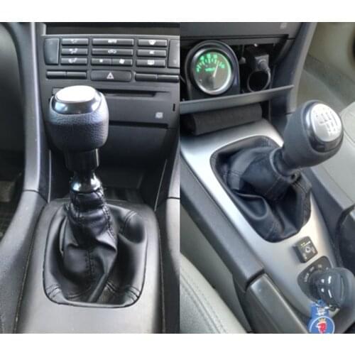 Car Black Gear Shift Knob Lever Shifter Gaiter Boot Cover For SAAB 93 9-3 SS 2003 2004 2005 2006 2007 2008 2009 2010 2011 2012