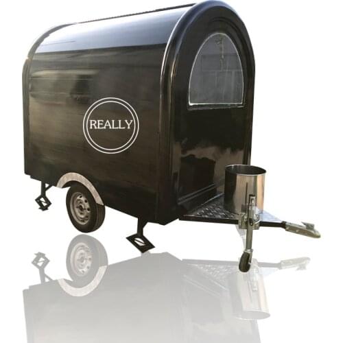 Free shipping 2.2m length color customized mobile food carts/trailer/ ice cream/snack/hot dog truck