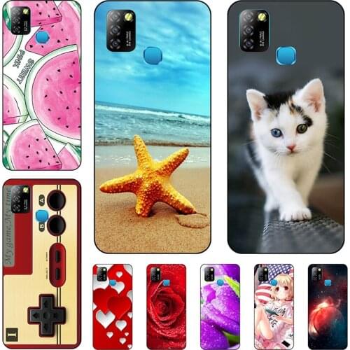 Phone Case For Infinix Smart 5 X657 X657C Cute Cartoon Painted Soft Case Silicone Cover for Infinix Smart 4 X653 X653C /Smart 4C