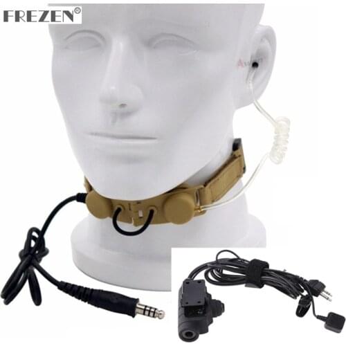 CS Z Tactical Throat Mic Finger Launch PTT Switch Z115 For Midland walkie talkie Alan GXT G6 G7 G8 G9 GXT550/650 GXT1000