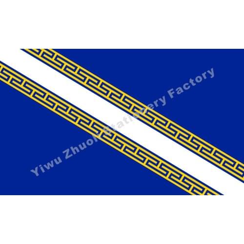 France Champagne Ardenne Flag 150X90cm (3x5FT) 120g 100D Polyester Double Stitched High Quality Banner Free Shipping