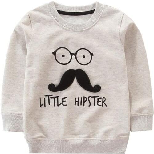 Funnygame Long Sleeve Kids Sweatshirts with stars Print Fashion Children Tops Cotton Autumn Spring Baby Shirts