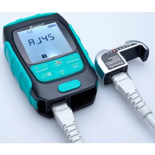 ProsKit MT-7615 Optical Power Meter 4 in 1 Multifunction Fiber Network/Disconnection/Lan Cable Tester Visual Fault Locator