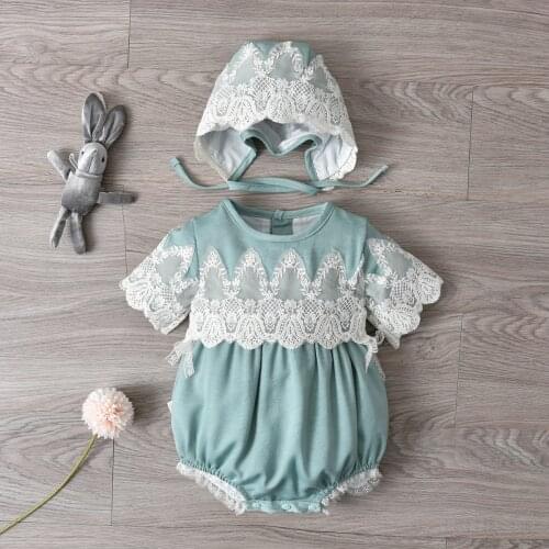 Baby Girl Velvet Romper Newborn Clothes Set Childre Boutique Clothing Baby Birthday Party Show Lace Jumpsuit Baptism Dress
