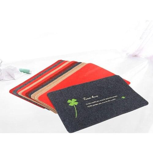 Four-Leaf Clover Brushed Mats,Porch Foot Mats,Rub Pad,Door Mats,Dust Pad,Door Living Room Carpets,Bathroom Non-Slip Floor Mats