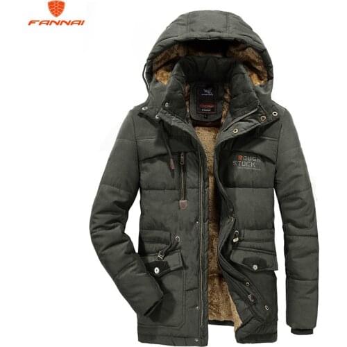 New Men Winter Jacket 6XL 7XL 8XL Thick Warm Parka Fleece Fur Hooded Military Jacket Coat Pockets Winter jacket men Windbreaker