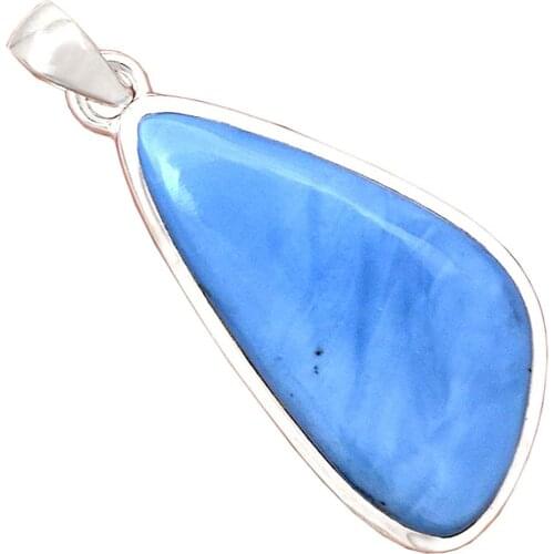 Genuine OWYHEE OPAL Pendant 925 Sterling Silver, 41.5 mm, AP6902