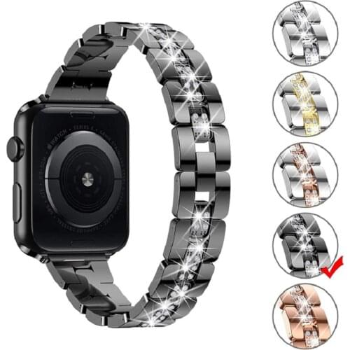 Band For Apple Watch6 5 4 3 2 1 42mm 38mm 40MM 44MM MetalSet auger Watchband Bracelet Strap for iWatch Series Accessories