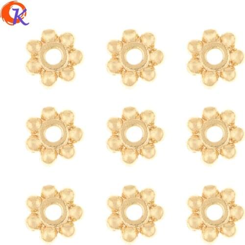 Cordial Design 100Pcs 6*6MM Jewelry Accessories/Hand Made/Spacer Bead/Genuine Gold Plating/Copper/DIY/Jewelry Finding Components