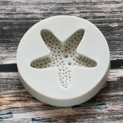Marine Starfish Silicone Mold Fondant Cake Decorating Tool Gum Paste Sugarcraft Chocolate Forms Bakeware