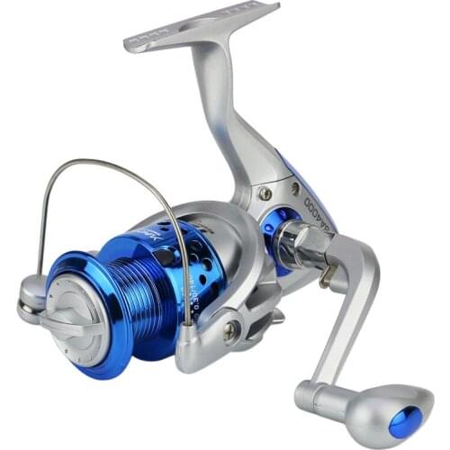 Spinning Fishing Reels Plastic Silver 5.5:1 12 Ball Bearings Freshwater Fishing Lure Spinning Reel SA1000-SA5000