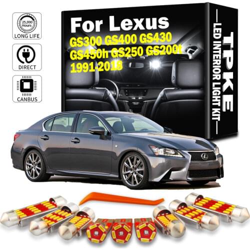 Canbus For Lexus GS 300 400 430 350 450h 250 200t GS300 GS400 GS430 GS450h GS250 GS200t 1991-2018 LED Interior Light